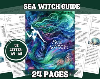 Grimorio de la Bruja del Mar / Hechizos y Rituales de Magia Oceánica (Descarga digital)