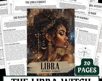 Libra Witch Grimoire Printable | Astrology, Spells (Digital Download)