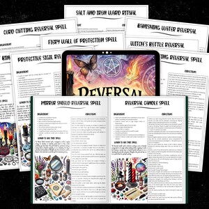 Curse Reversal Spell Pack | Witchcraft Grimoire Pages (Digital Download) image 6