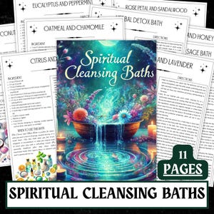 Recettes de bain nettoyant spirituel | Grimoire Pages, Healing Rituals (téléchargement instantané)