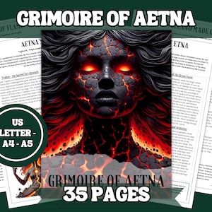 Aetna Grimoire: Fire Goddess Magic, Rituals, and Spiritual Pathworking (Digital Download, PDF Guidebook)
