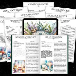 Health & Wellness Spells Printable | Grimoire Pages (PDF) image 7