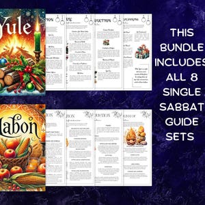 Sabbats Bundle With Complete Wheel of the Year Collection , Printable ...
