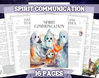 Spirit Communication Explained , Printable Grimoire and Book Of Shadow Pages