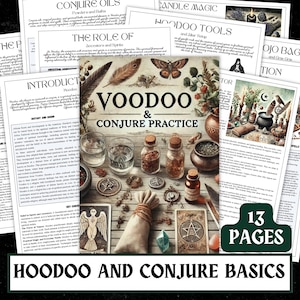 Hoodoo Conjure Guide | Rootwork & Folk Magic Grimoire (PDF Download)