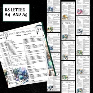 Printable Spell Jar Recipes | Grimoire Pages, Herbal Magic (PDF) image 7