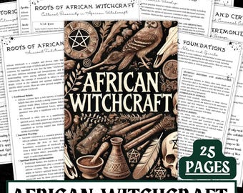 Afrikanisches Hexen-Grimoire | 25 Seiten Buch der Schatten (Digitaler Download)