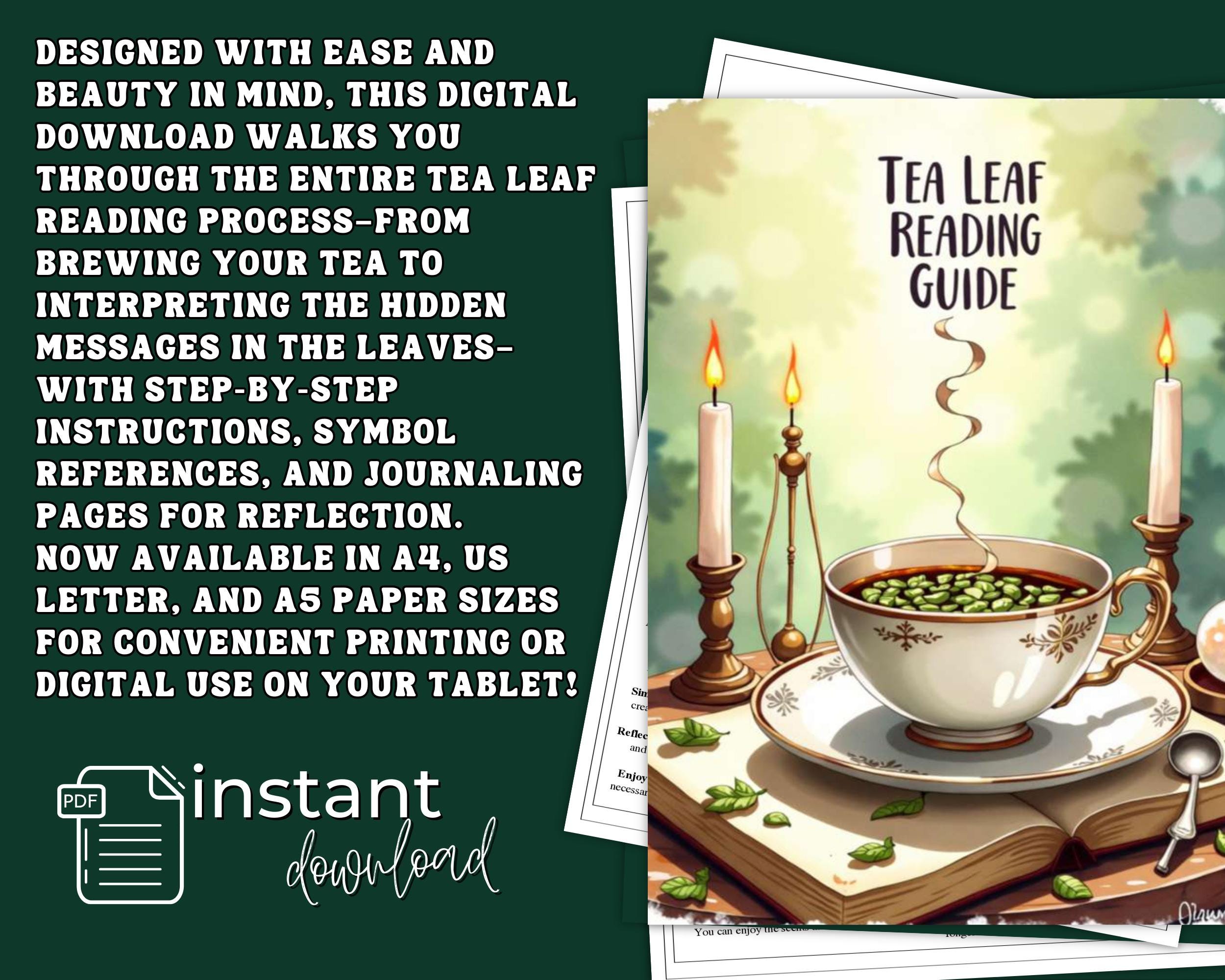 Tea Leaf Reading Guide Printable | Tasseography Symbols (PDF Pattern ...