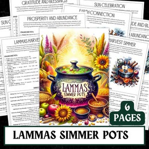 Lamas Simmer Pot Rezepte | Kräutermagie Grimoire Seiten (PDF)
