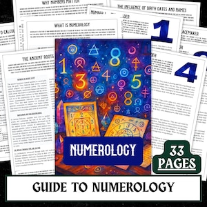 Grimorio de numerología imprimible: Guía de números mágicos (descarga digital)
