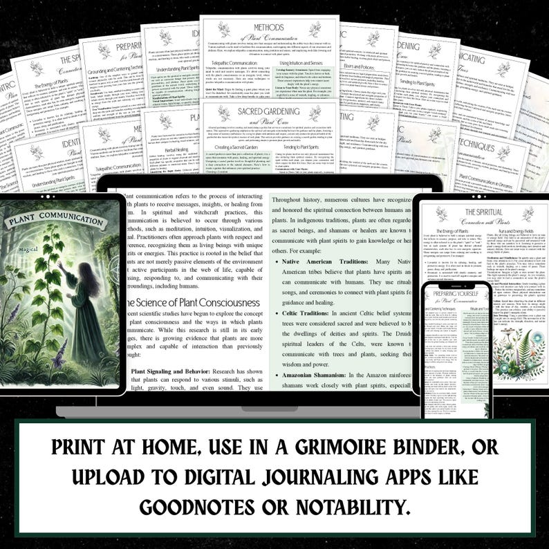 Guia de Comunicação com Plantas para Imprimir | Bruxaria Verde (PDF) imagem 8