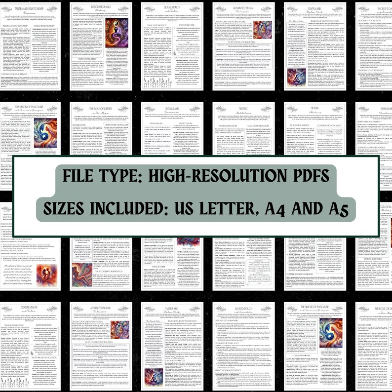 Sex Magic & Tantra Grimoire | Sacred Sexuality PDF (A4 A5 US Letter) image 5
