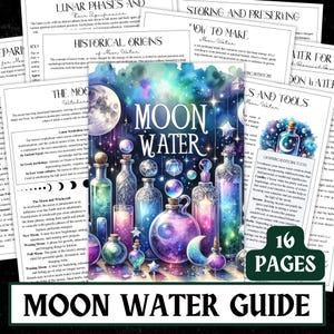 Mondwasser Magie Anleitung | Lunar Rituale Arbeitsbuch (Digitaler Download)