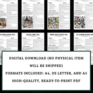 Curse Reversal Spell Pack | Witchcraft Grimoire Pages (Digital Download) image 3