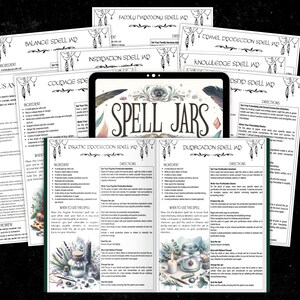 Printable Spell Jar Recipes | Grimoire Pages, Herbal Magic (PDF) image 6