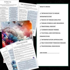 Dream Interpretation Grimoire | Dream Journal, Symbol Meanings (PDF) image 4