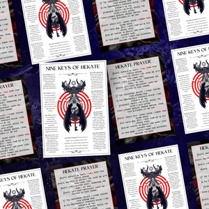 Printable Hekate Keys and Prayer Set , Digital Download , Printable ...