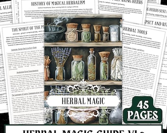 Grimorio de magia herbaria / Guía de brujería, Referencia de boticario (PDF)