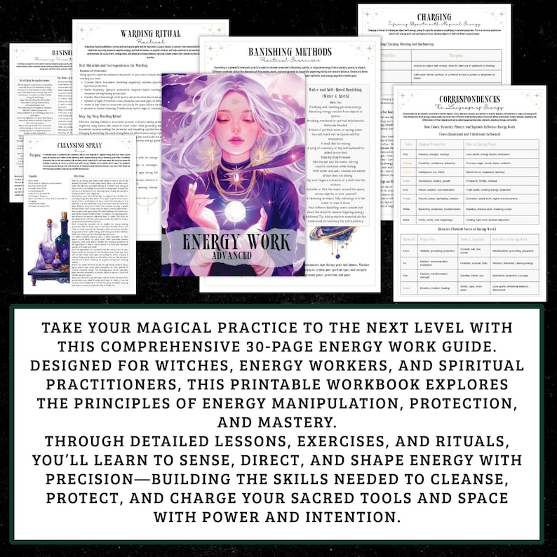 Guía de trabajo energético / Libro de trabajo avanzado de brujería (PDF) imagen 2