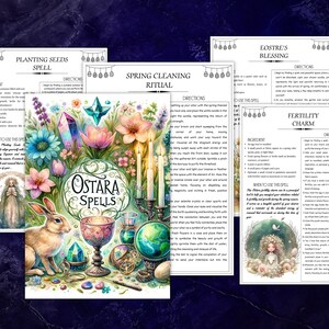 Printable Ostara Spell Set 10 Spells - A4 Paper Size - Digital Download ...