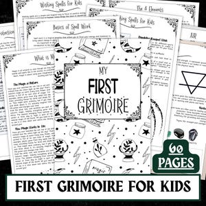 Kids' First Grimoire | Magical Spells & Activities (PDF Pattern)
