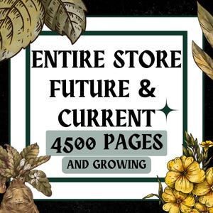 Bundel grimoirepagina's | 4000+ printables hekserij (pdf)