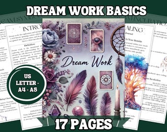 Dream Work Grimoire Pages | Journal de rêves lucides (téléchargement numérique PDF)