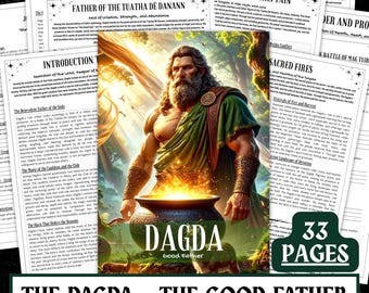 The Dagda Grimoire – Celtic God Printable Pages (A4 A5 US Letter)