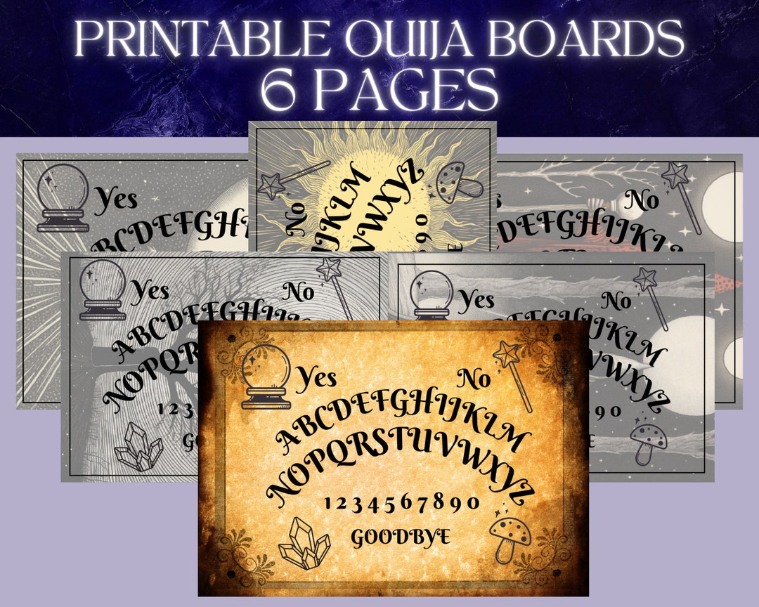 Tarot Themed Printable Ouija Boards Mystical Divination - Etsy
