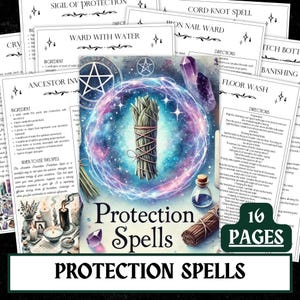 Impression des sorts de protection | Grimoire Pages (PDF à télécharger)