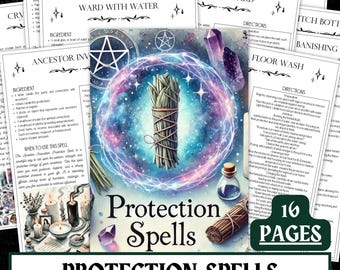 Impression des sorts de protection | Grimoire Pages (PDF à télécharger)