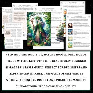 Häckhäxgrimoire | Örtmedicin, guide till naturmagi (digital nedladdning) bild 2