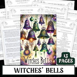 Printable Witches Bells Grimoire | Protection Ritual Pages (Digital Download)