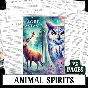 Animal Spirits Grimoire | Totems, Familiars, Witchcraft (Digital Download)