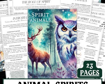 Animal Spirits Grimoire | Totems, Familiars, Witchcraft (Digital Download)