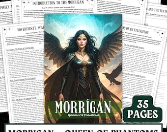 Morrigan Grimoire | Celtic Goddess Devotional Guide (Printable PDF)