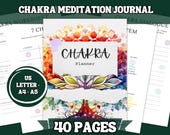 Chakra Meditation Journal | Spiritual Grimoire Planner (Digital Download)