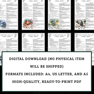 Printable Spell Jar Recipes | Grimoire Pages, Herbal Magic (PDF) image 3