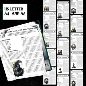 Pagine stampabili di incantesimi di esilio / Grimorio di stregoneria (download digitale) immagine 7