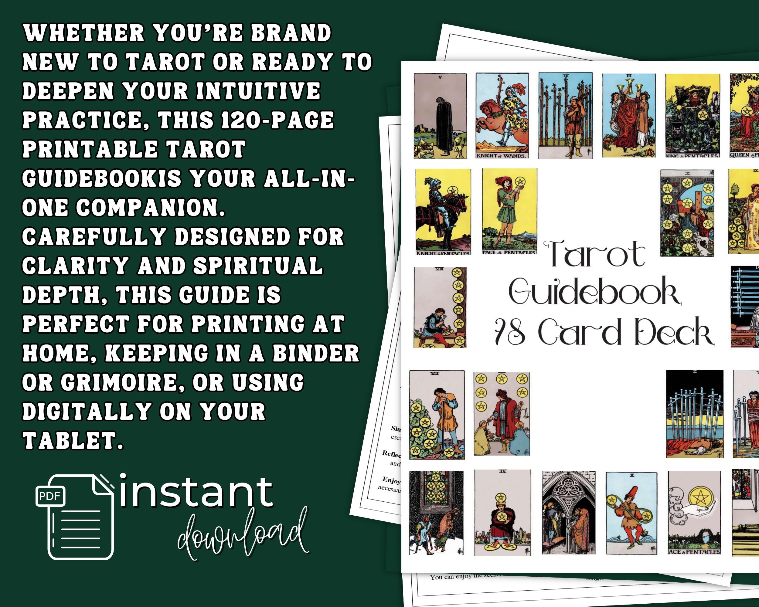 Beginner Tarot Guidebook | Card Meanings & Spreads (PDF) - Etsy
