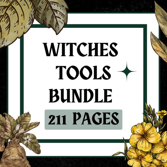 Witchcraft Tool Guide: Grimoire Pages, Rituals, Spells (PDF Download)