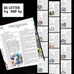 Health & Wellness Spells Printable | Grimoire Pages (PDF) image 6