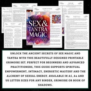 Sex Magic & Tantra Grimoire | Sacred Sexuality PDF (A4 A5 US Letter) image 2