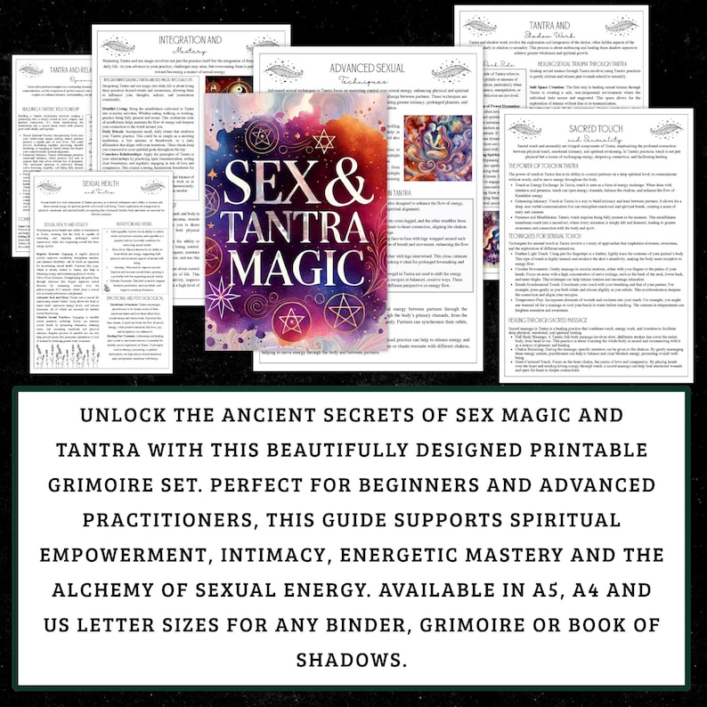 Sex Magic & Tantra Grimoire | Sacred Sexuality PDF (A4 A5 US Letter) image 2