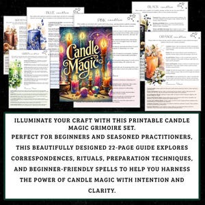 Grimorio de magia con velas / Hechizos y rituales para brujas (Descarga digital) imagen 2