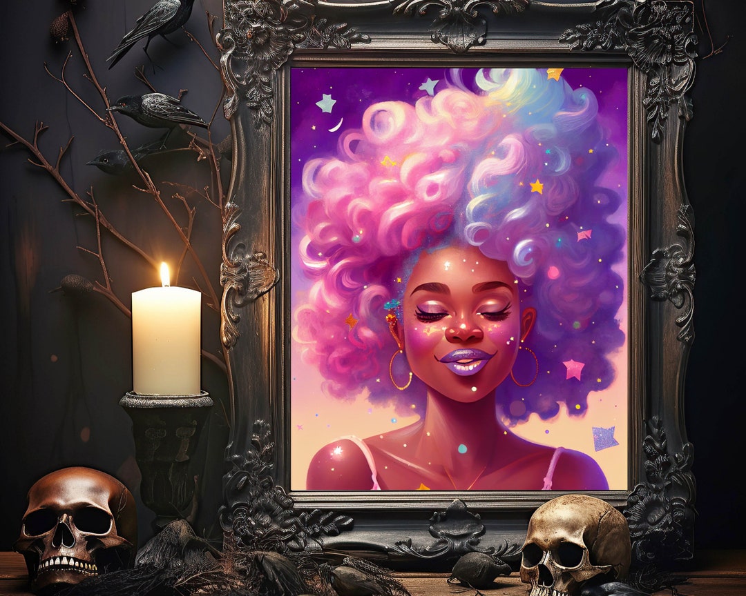 Printable Black Girl Magic Art Multiple Sizes Available A4 - Etsy