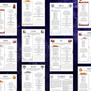 The 8 Sabbats Printable Grimoire , Celebrate the Wheel of the Year With ...