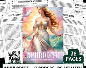 Aphrodite Mythology Guide | Goddess of Love Printable (Digital Download)