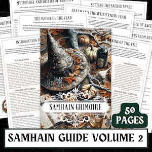 Samhain Grimoire | Book of Shadows, Witchcraft Spellwork (PDF)