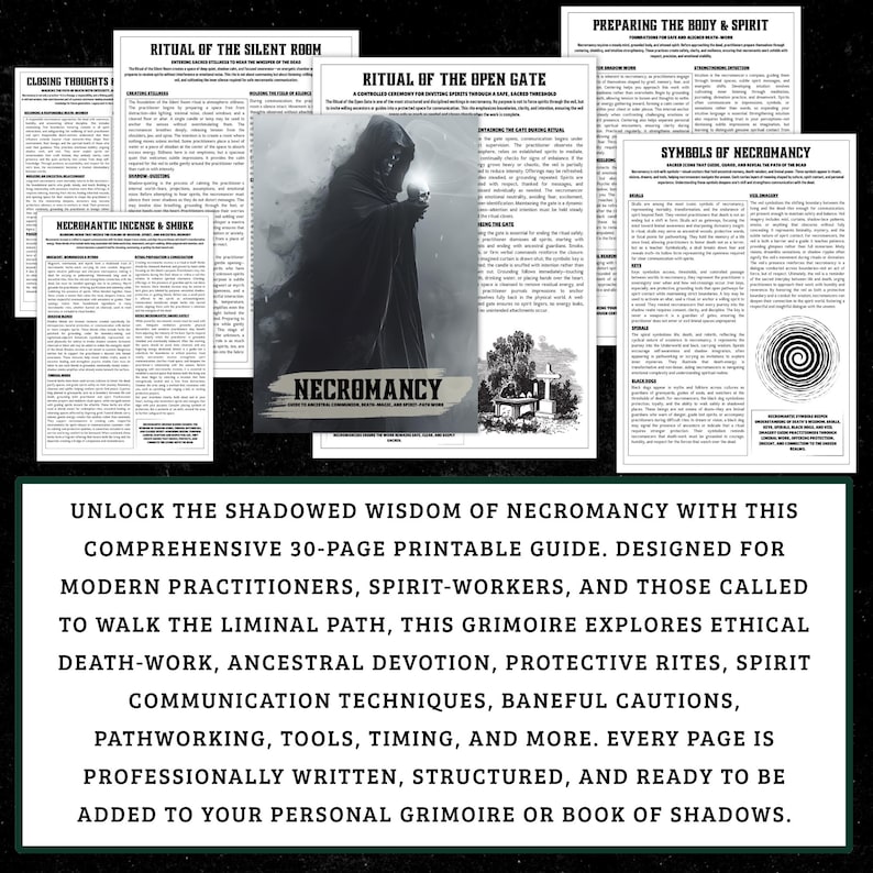 Necromancy Guide - Ancestral Work, Spirit Communication (Digital Download) image 2